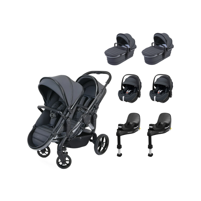 Peach7 Twin Travel System with 2x Maxi-Cosi Pebble PRO 360 Car