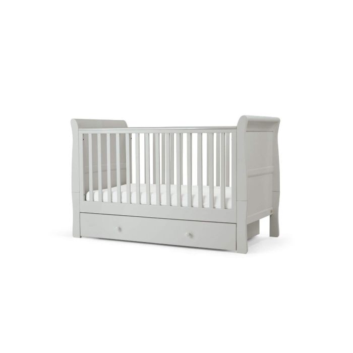 Mamas Papas Mia 2 Piece Cotbed, Grey Toddler Bed And Dresser