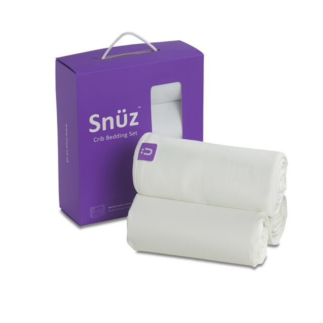 Snuzpod Crib 3 Pack Bedding Set White