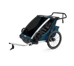 Thule Chariot Cross 2 Multisport Trailer & Stroller - Majolica Blue