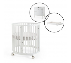 Stokke Sleepi Mini Crib with Dresser & Changer Bundle