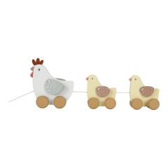 Pull Along Chickens - Little Farm 