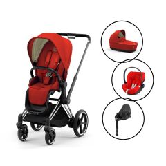Cybex ePriam Travel System with Cloud Z & Base 2022 - Autumn Gold
