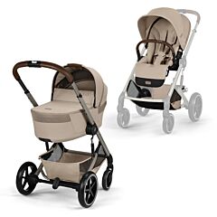 Cybex Balios S Pushchair & Fold Cot Almond Beige