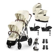 Gazelle 2023 Twin travel System with 2x Cloud T Car Seat & Bases