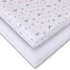 Cot Bed Jersey Sheets 2pk - Under the Sea
