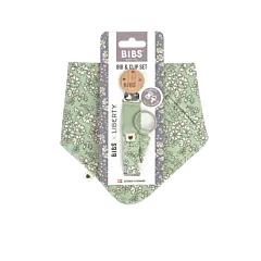 BIBS Bib & Clip Set Sage