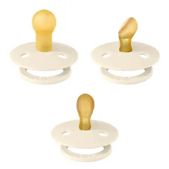 BIBS Baby Try-It Collection Pacifiers 3 Pack - Ivory