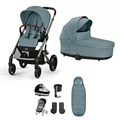 Cybex Balios S Lux 8 Piece Bundle - Stormy Blue