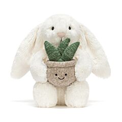 Jellycat Cream Bunny with Plant 