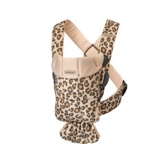 BabyBjorn Mini Baby Carrier Cotton - Beige Leopard