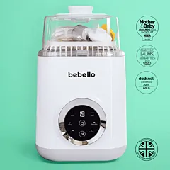 Bebello 4-in-1 Baby Bottle Washer, Steriliser, Dryer & Protector
