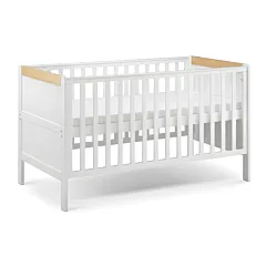 Babylo Marlow Cot Bed - White / Oak