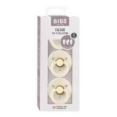 BIBS Baby Try-It Collection Pacifiers 3 Pack - Ivory