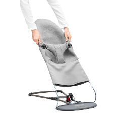 BabyBjorn Extra Fabric Seat for Bouncer Bliss - Light Grey