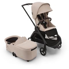 Dragonfly Lightweight Pushchair and Carrycot - Black/Desert Taupe