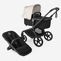 Bugaboo Fox 5 Renew Complete Black/Heritage Black - Misty White with Free Carrycot Stand