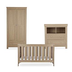 CuddleCo Burford 3Piece Cotbed Range - Oak 