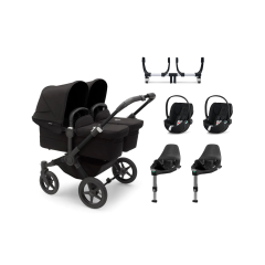 Donkey5 Twin Travel System with 2x Cloud T Car Seat & Bases
