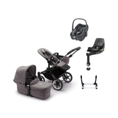 Donkey5 Mono Travel System with Maxi Cosi Pebble 360 Car Seat & Base