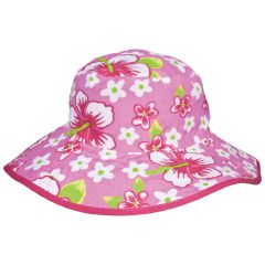 Baby Sun Hat Floral Pink