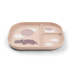 Foodie Compartment Plate Happy Cloud - Powder 