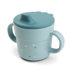 Foodie Spout Cup Happy Dots - Blue