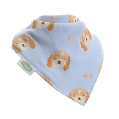 Ziggle Soft Bandana Bib - Cockapoo Puppy Print 