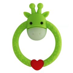 Daisy the Cow Teething Ring - Green