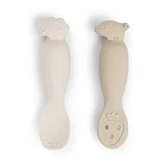 Done By Deer Learning Spoon Set - Tiny Farm - Sand