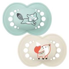 Baby Soother 6m+ 2 Pack - Woodland Creatures