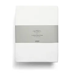 Mamas & Papas Cotbed Fitted Sheets (2 Pack) - White