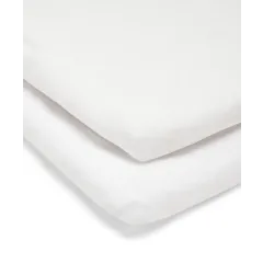 Lua Crib Sheets - 2 Pack - White