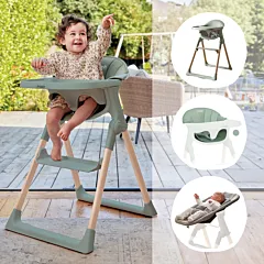 Baby Elegance Mash Highchair Bundle - Sage 