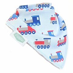 Ziggle Soft Bandana Bib - Trains 