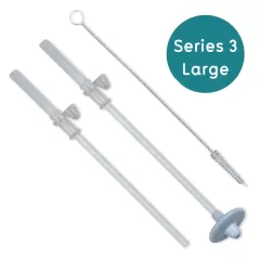 Tum Tum Straws And Brush - Large Cups