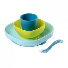 Beaba Silicone Meal Set 4 Pack  - Blue