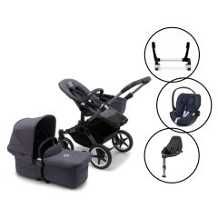 Bugaboo Donkey5 Mono Travel System with Cloud Z Car Seat & Base - Storm Blue