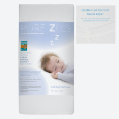 PureZees Cot Mattress 70 x 140cm with Free Spare Comfort Cover 