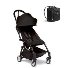 BABYZEN YOYO2 6mth+ Stroller with Free Backpack - Black with Black