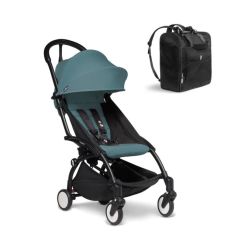 BABYZEN YOYO2 6mth+ Stroller with Free Backpack - Black with Aqua