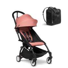 BABYZEN YOYO2 6mth+ Stroller with Free Backpack - Black with Ginger