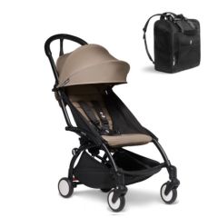 BABYZEN YOYO2 6mth+ Stroller with Free Backpack - Black with Taupe