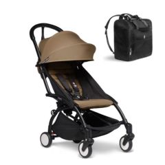 BABYZEN YOYO2 6mth+ Stroller with Free Backpack - Black with Toffee