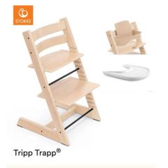 Tripp Trapp 6+months Chair & Tray Package with Free Baby Set