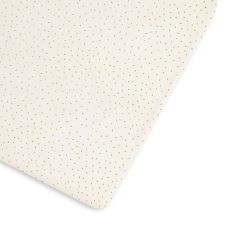 Little Green Sheep Organic Cot & Cot Bed Fitted Sheet - Linen Rice