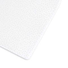 Little Green Sheep Organic Cot & Cot Bed Fitted Sheet - White Rice