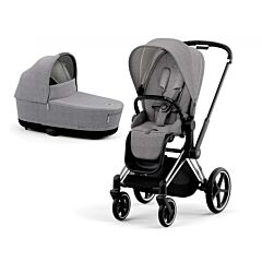 Ex Display Cybex Priam V4 Manhattan Grey Plus /Chrome - Dublin Store 