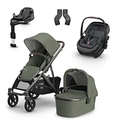 UPPAbaby Vista V3 Travel System with Maxi Cosi Coral Slide Pro & Base