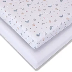 Baby Elegance Crib Sheets 2Pack - Under The Sea (45 x 90cm)